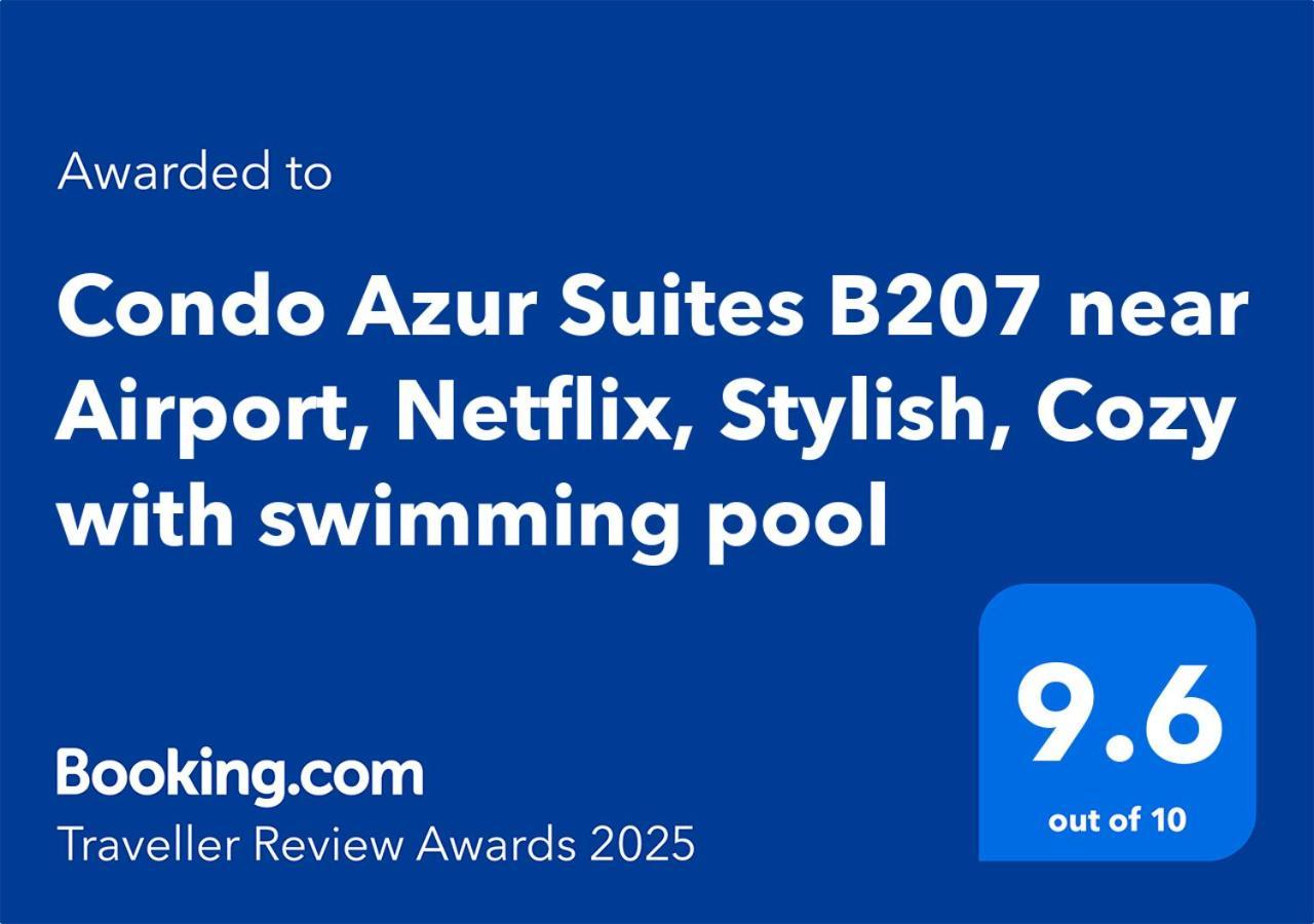 Condo Azur Suites B316 Near Airport, Netflix, Stylish, Cozy With Swimming Pool マクタン エクステリア 写真